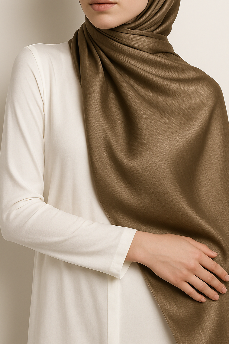 The Metals: Brushed Satin Hijab
