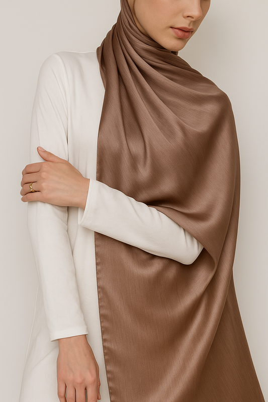 The Metals: Brushed Satin Hijab