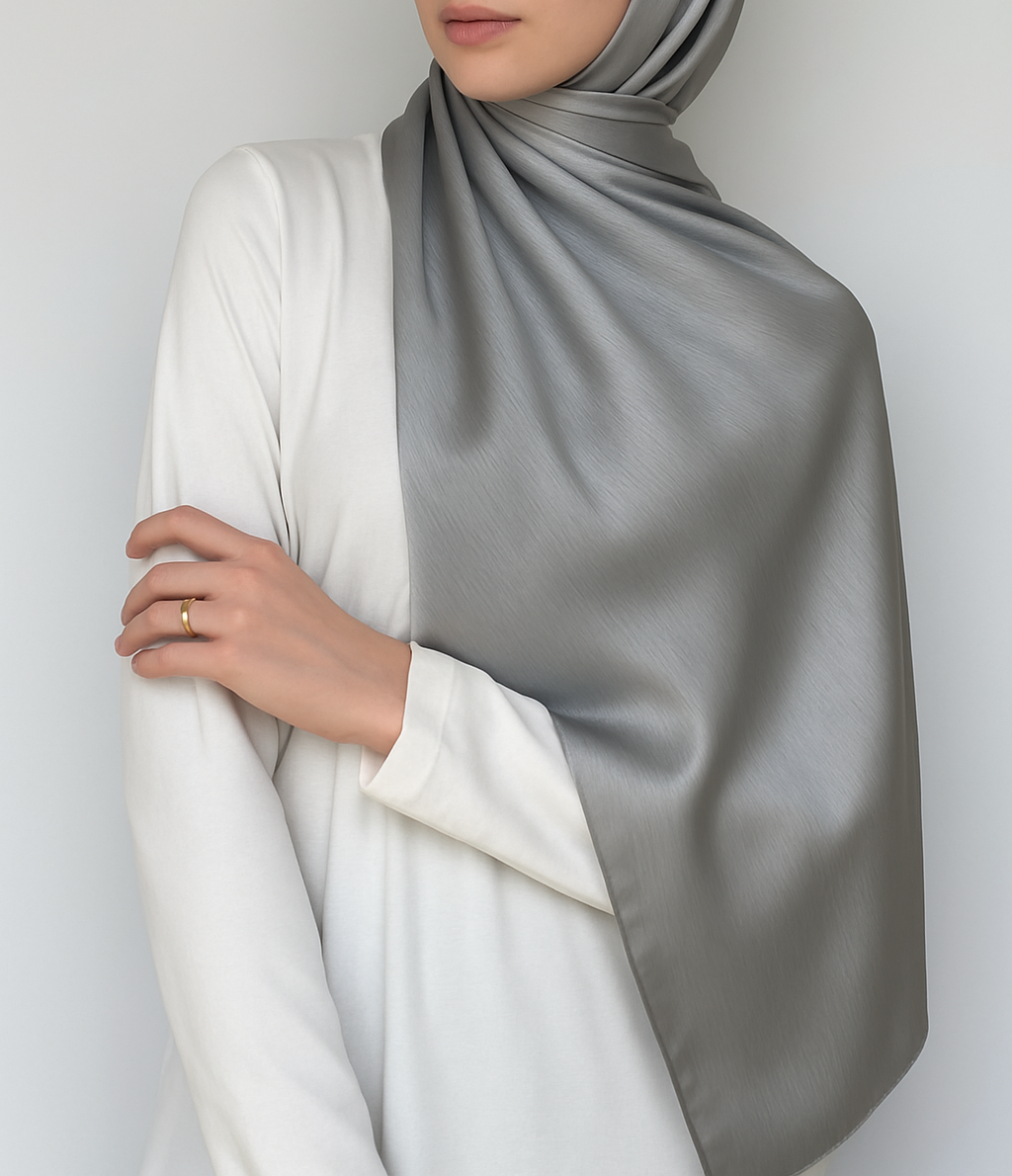 The Metals: Brushed Satin Hijab