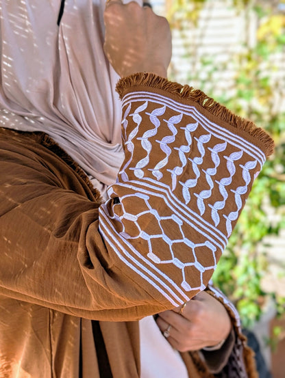 Mommy and Me Keffiyeh Print Abaya: Women